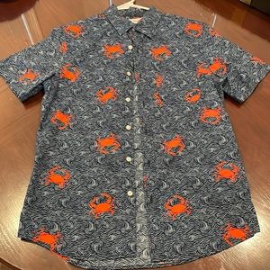 Blue Crab button up shirt NEVER WORN